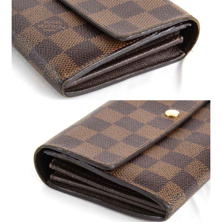 『USED』 
LOUIS VUITTON ルイ・ヴィトン 
 ポルトフォイユサラ N61734 長財布 
ダミエキャンバス ダミエ