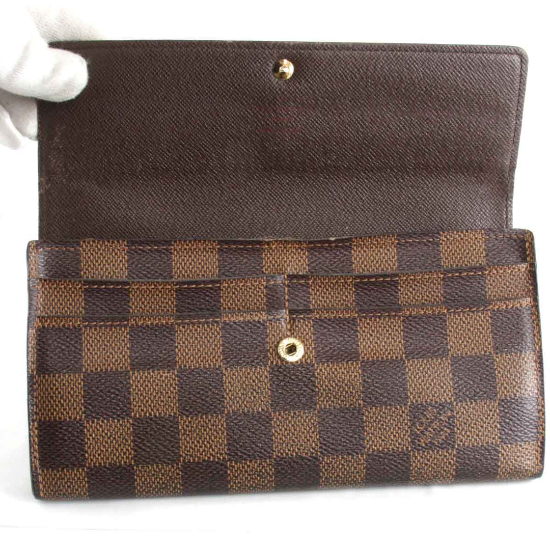 『USED』 
LOUIS VUITTON ルイ・ヴィトン 
 ポルトフォイユサラ N61734 長財布 
ダミエキャンバス ダミエ