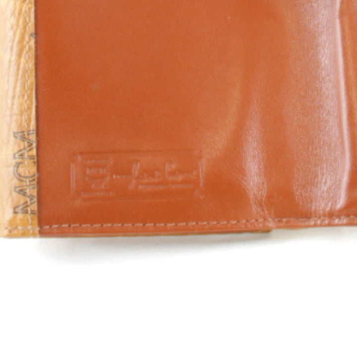 美品『USED』 
MCM エム・シー・エム 
 三つ折り財布 
レザー ブラウン