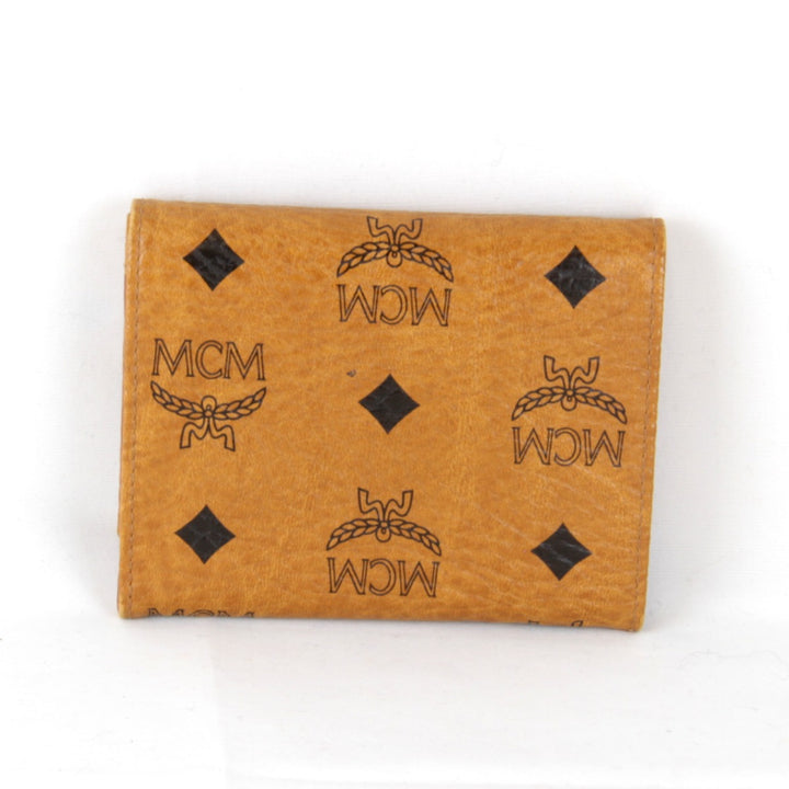 美品『USED』 
MCM エム・シー・エム 
 三つ折り財布 
レザー ブラウン