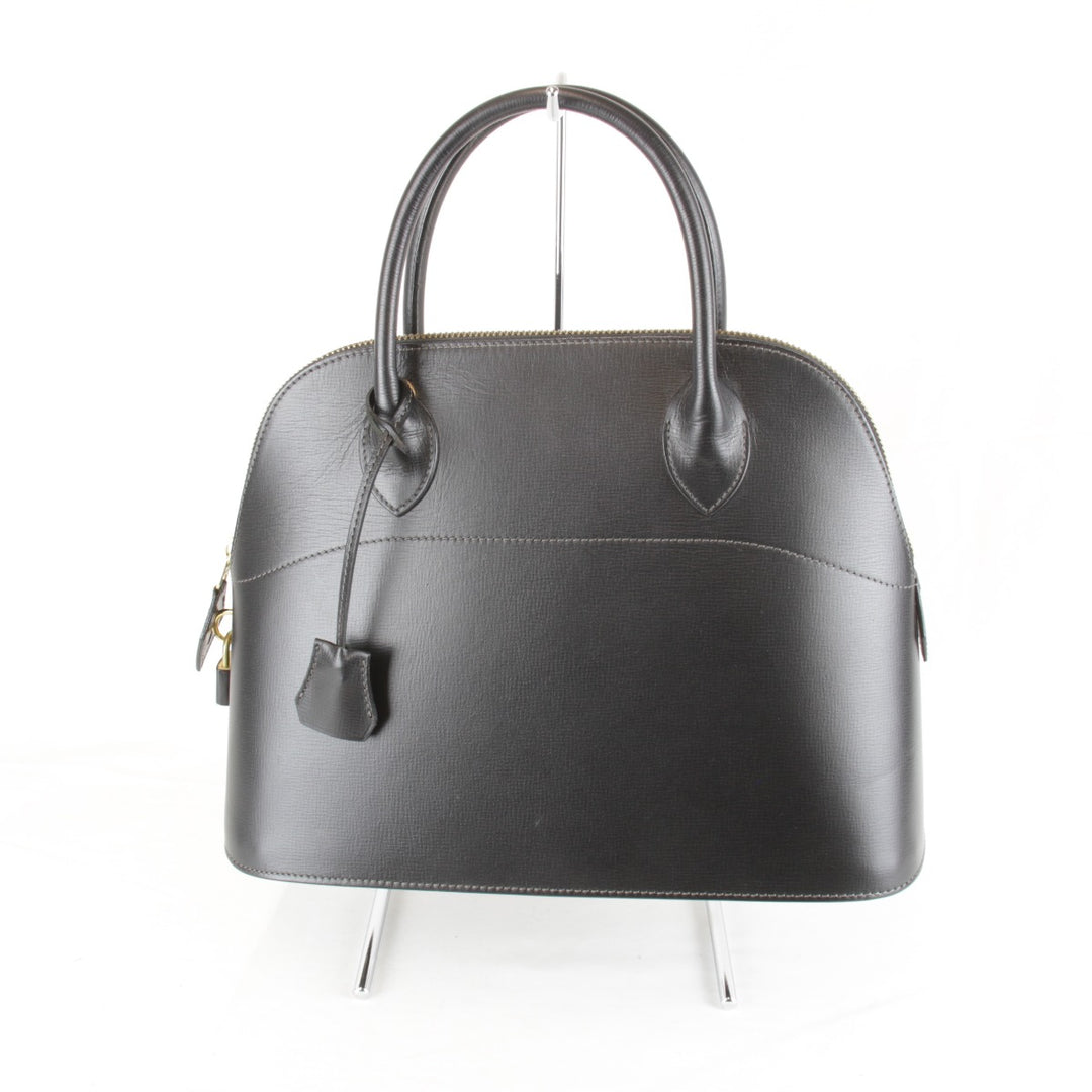 美品『USED』 
SOMES SADDLE ソメスサドル 
 ハンドバッグ 
レザー ブラック
