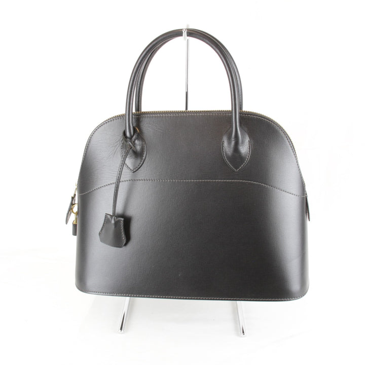美品『USED』 
SOMES SADDLE ソメスサドル 
 ハンドバッグ 
レザー ブラック