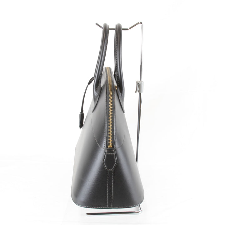美品『USED』 
SOMES SADDLE ソメスサドル 
 ハンドバッグ 
レザー ブラック