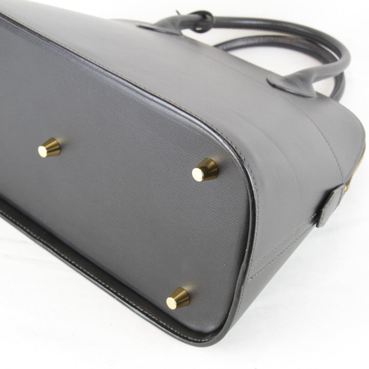 美品『USED』 
SOMES SADDLE ソメスサドル 
 ハンドバッグ 
レザー ブラック