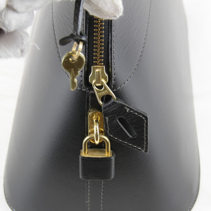 美品『USED』 
SOMES SADDLE ソメスサドル 
 ハンドバッグ 
レザー ブラック