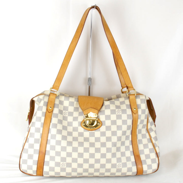 良品『USED』 
LOUIS VUITTON ルイ・ヴィトン 
 ストレーザGM N42221 ショルダーバッグ 
ダミエアズールキャンバス ホワイト