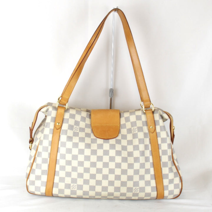 良品『USED』 
LOUIS VUITTON ルイ・ヴィトン 
 ストレーザGM N42221 ショルダーバッグ 
ダミエアズールキャンバス ホワイト