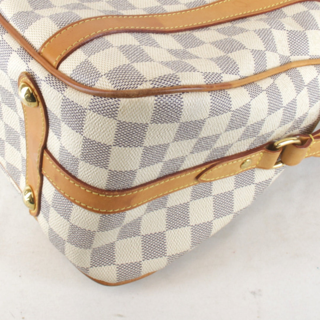 良品『USED』 
LOUIS VUITTON ルイ・ヴィトン 
 ストレーザGM N42221 ショルダーバッグ 
ダミエアズールキャンバス ホワイト
