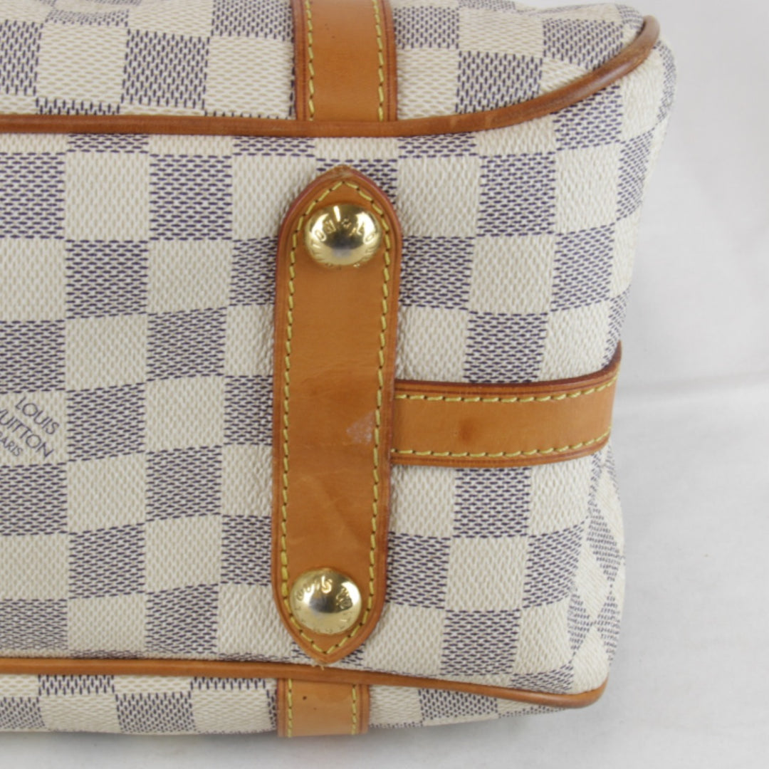 良品『USED』 
LOUIS VUITTON ルイ・ヴィトン 
 ストレーザGM N42221 ショルダーバッグ 
ダミエアズールキャンバス ホワイト