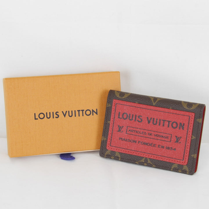 【価格改定】超美品『USED』 
LOUIS VUITTON ルイ・ヴィトン 
 オーガナイザー・ドゥ ポッシュ M25835 カードケース 
モノグラムキャンバス モノグラム×レッド