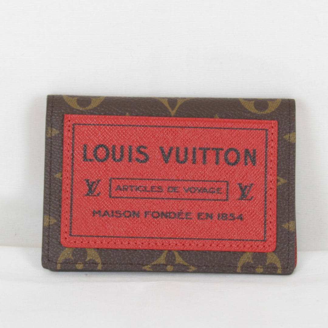 【価格改定】超美品『USED』 
LOUIS VUITTON ルイ・ヴィトン 
 オーガナイザー・ドゥ ポッシュ M25835 カードケース 
モノグラムキャンバス モノグラム×レッド
