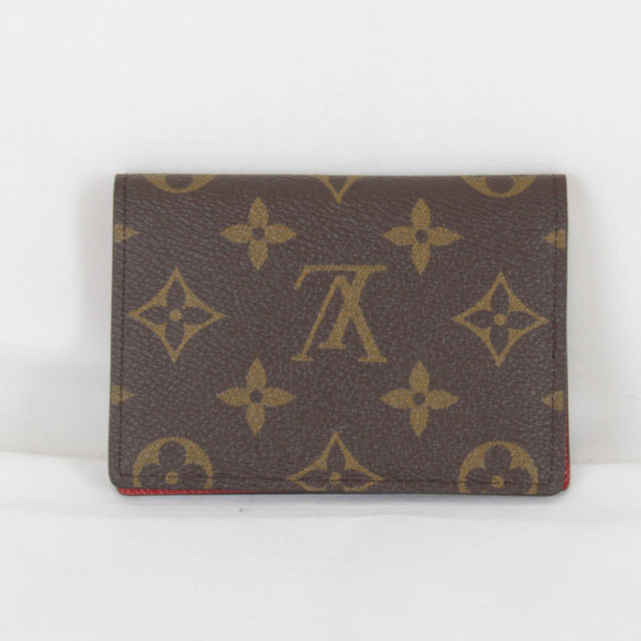 【価格改定】超美品『USED』 
LOUIS VUITTON ルイ・ヴィトン 
 オーガナイザー・ドゥ ポッシュ M25835 カードケース 
モノグラムキャンバス モノグラム×レッド