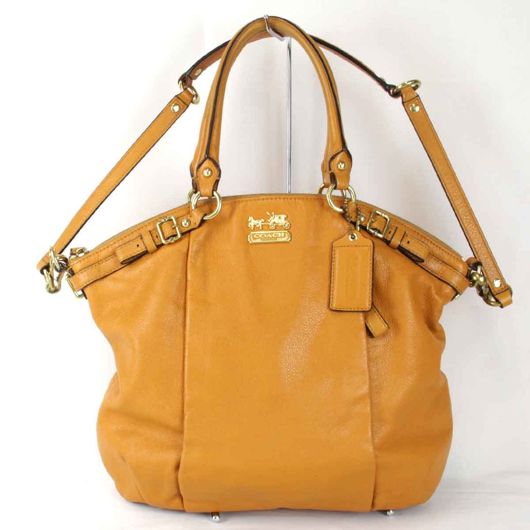 『USED』 
COACH コーチ 
 C1275-18641 トートバッグ 
レザー オレンジ