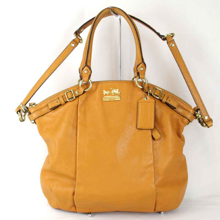 『USED』 
COACH コーチ 
 C1275-18641 トートバッグ 
レザー オレンジ