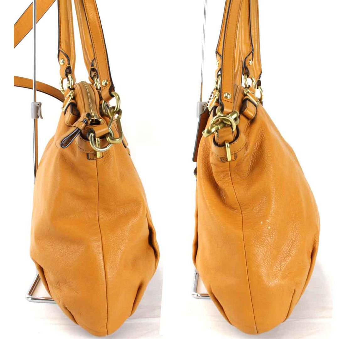 『USED』 
COACH コーチ 
 C1275-18641 トートバッグ 
レザー オレンジ
