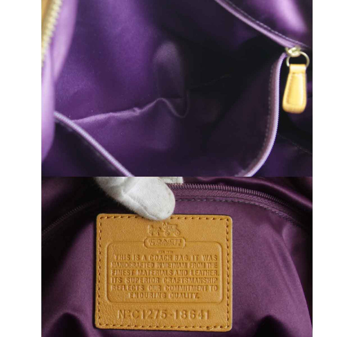 『USED』 
COACH コーチ 
 C1275-18641 トートバッグ 
レザー オレンジ