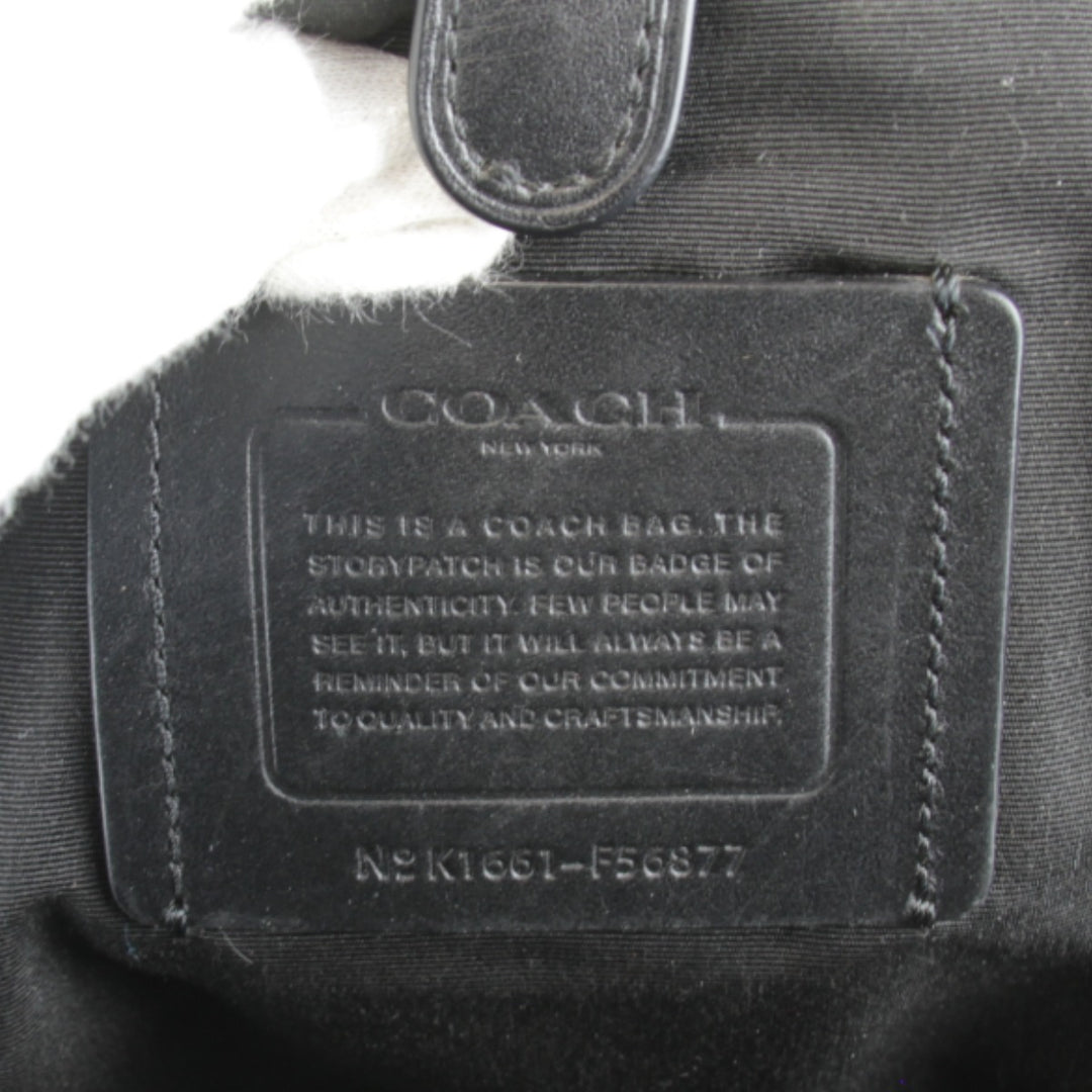 良品『USED』 
COACH コーチ 
 K1661-F56877 ボディバッグ 
レザー ブラック