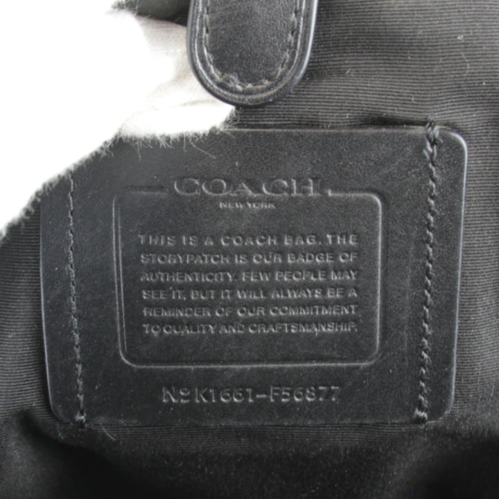 良品『USED』 
COACH コーチ 
 K1661-F56877 ボディバッグ 
レザー ブラック