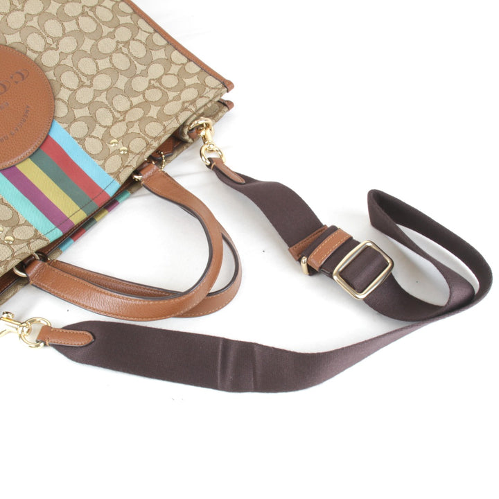 美品『USED』 
COACH コーチ 
 F2239-C5793 トートバッグ 
キャンバス ブラウン