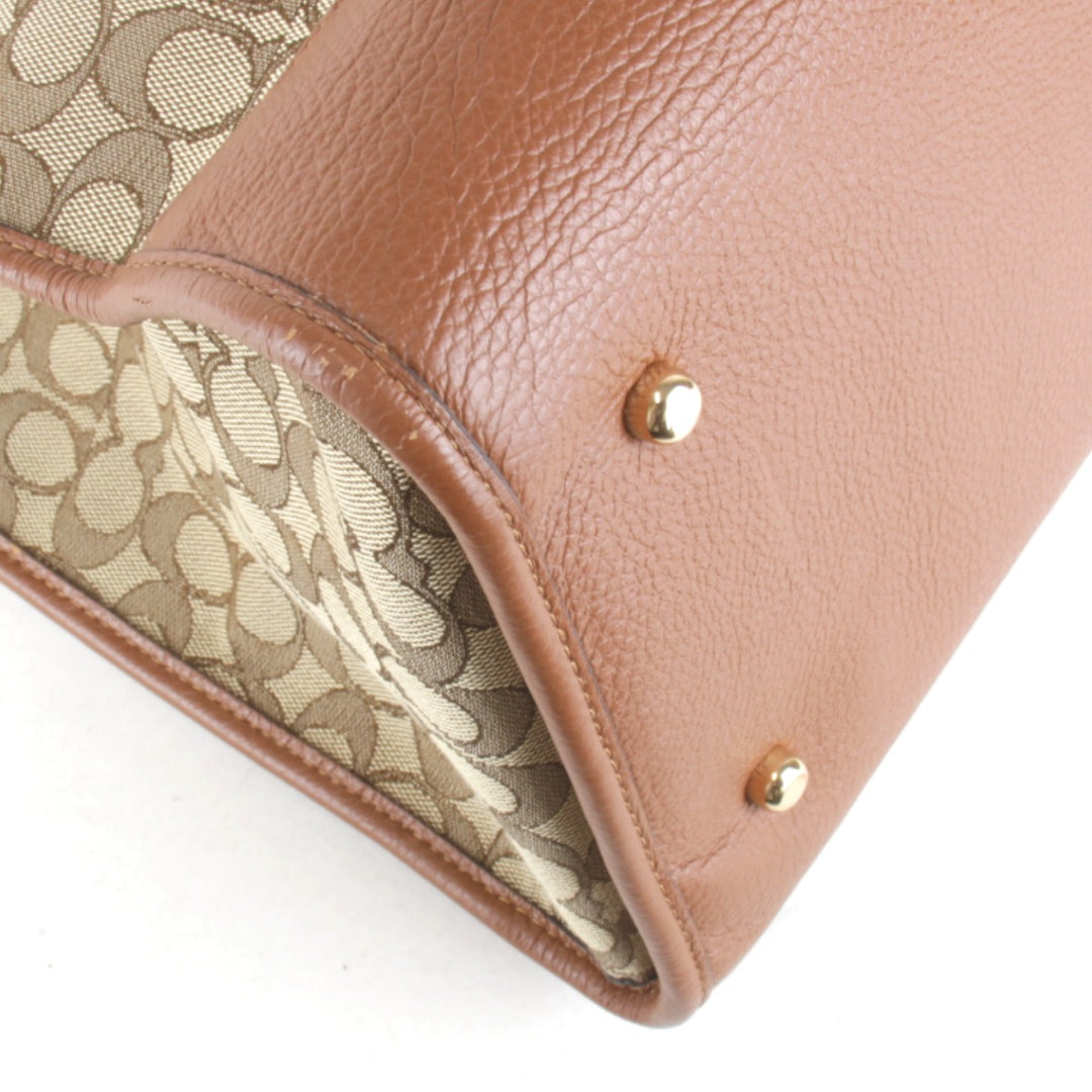 美品『USED』 
COACH コーチ 
 F2239-C5793 トートバッグ 
キャンバス ブラウン