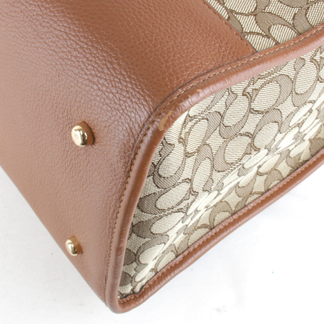 美品『USED』 
COACH コーチ 
 F2239-C5793 トートバッグ 
キャンバス ブラウン