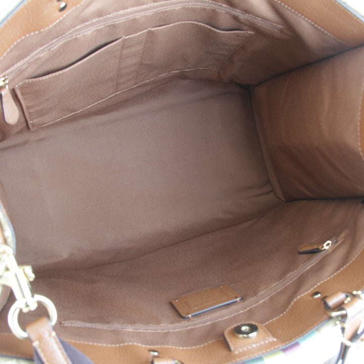 美品『USED』 
COACH コーチ 
 F2239-C5793 トートバッグ 
キャンバス ブラウン
