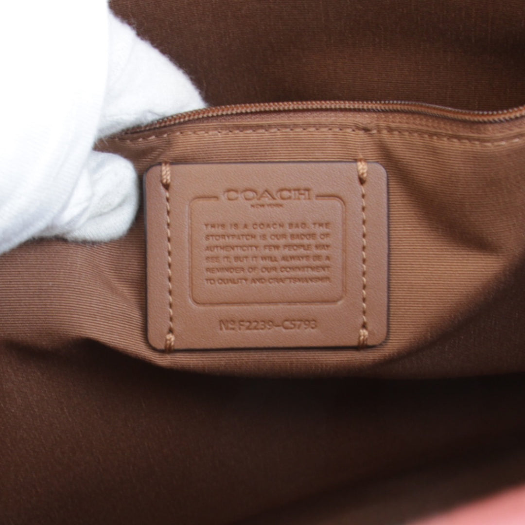 美品『USED』 
COACH コーチ 
 F2239-C5793 トートバッグ 
キャンバス ブラウン