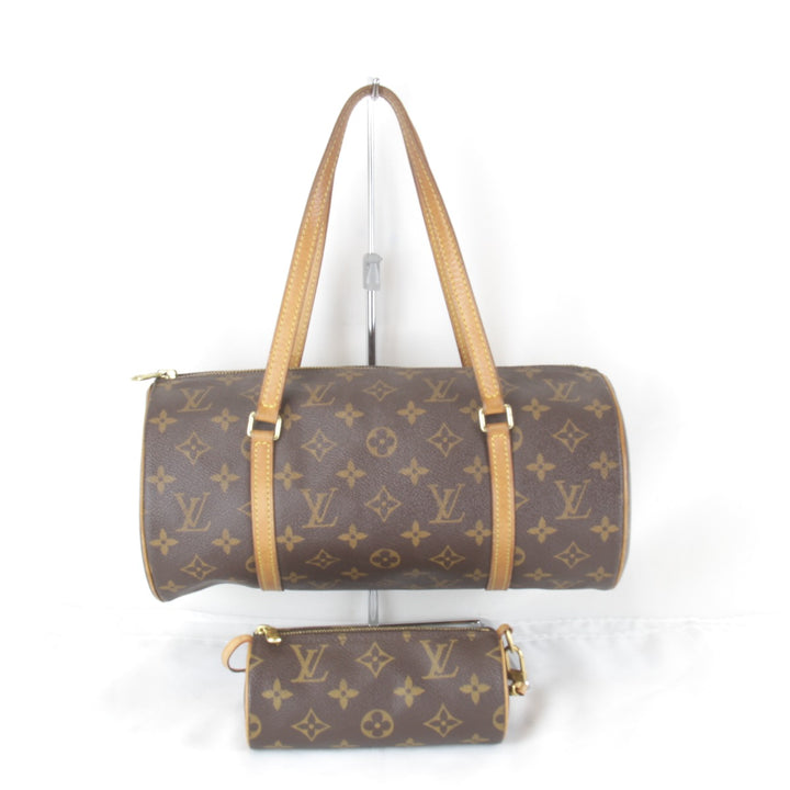 良品『USED』 
LOUIS VUITTON ルイ・ヴィトン 
 パピヨン30 ポーチ付 M51385 ハンドバッグ 
モノグラムキャンバス/レザー モノグラム かわいらしいドラム型 定番