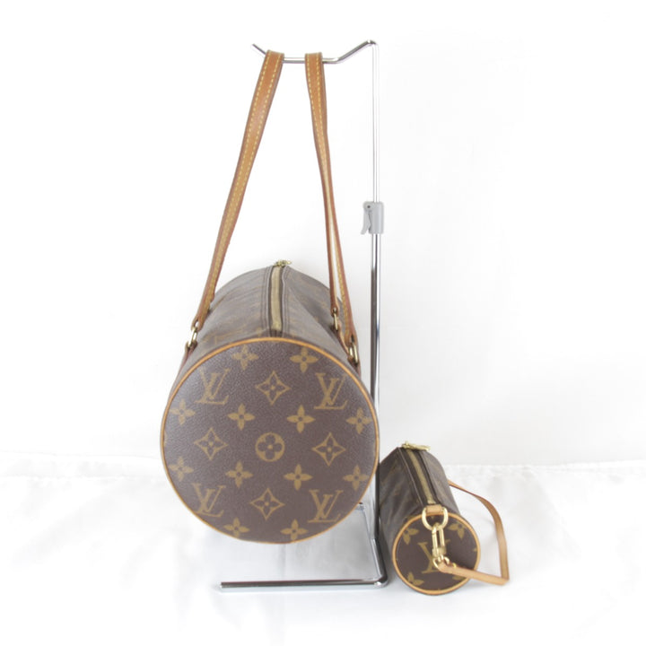 良品『USED』 
LOUIS VUITTON ルイ・ヴィトン 
 パピヨン30 ポーチ付 M51385 ハンドバッグ 
モノグラムキャンバス/レザー モノグラム かわいらしいドラム型 定番