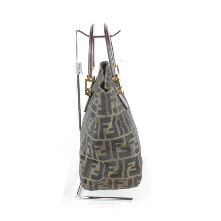 良品『USED』 
FENDI フェンディ 
 ハンドバッグ 
キャンバス カーキ