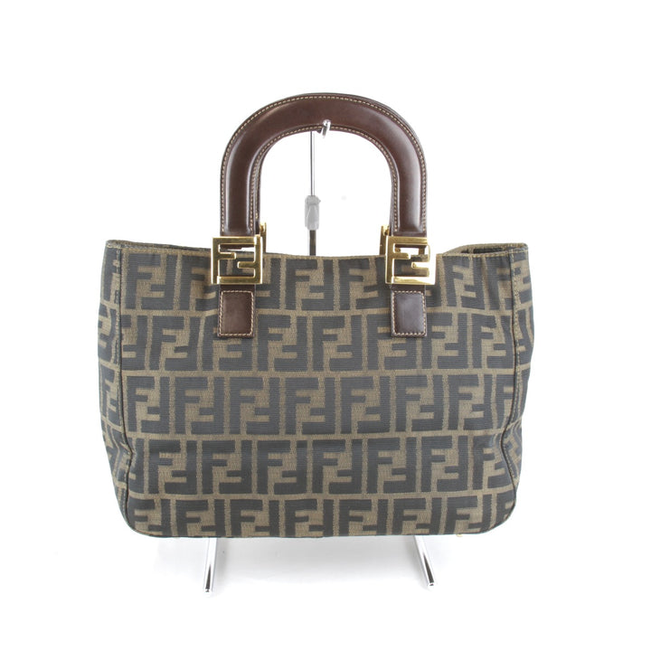 良品『USED』 
FENDI フェンディ 
 ハンドバッグ 
キャンバス カーキ