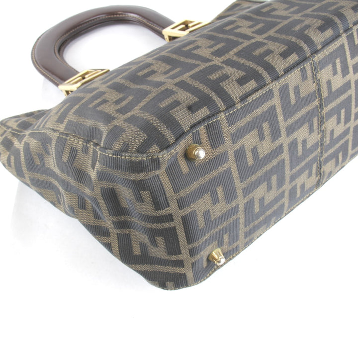 良品『USED』 
FENDI フェンディ 
 ハンドバッグ 
キャンバス カーキ
