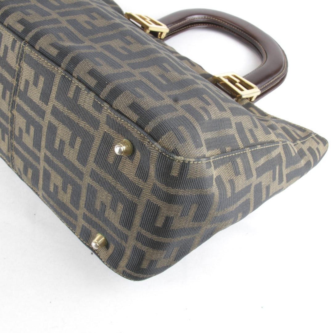 良品『USED』 
FENDI フェンディ 
 ハンドバッグ 
キャンバス カーキ