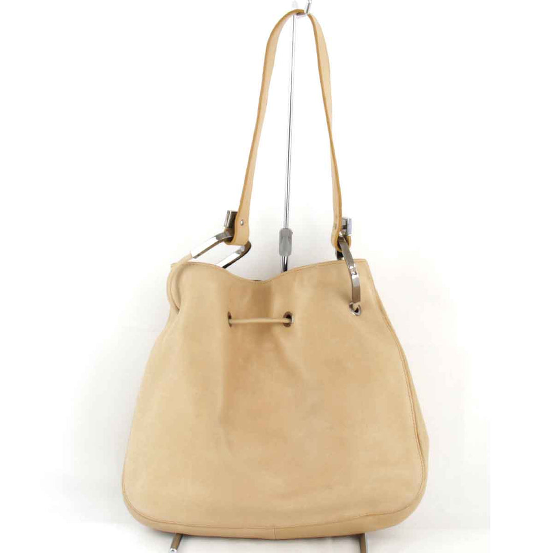 『USED』 
GUCCI グッチ 
 0013748 001998 ショルダーバッグ 
レザー ベージュ