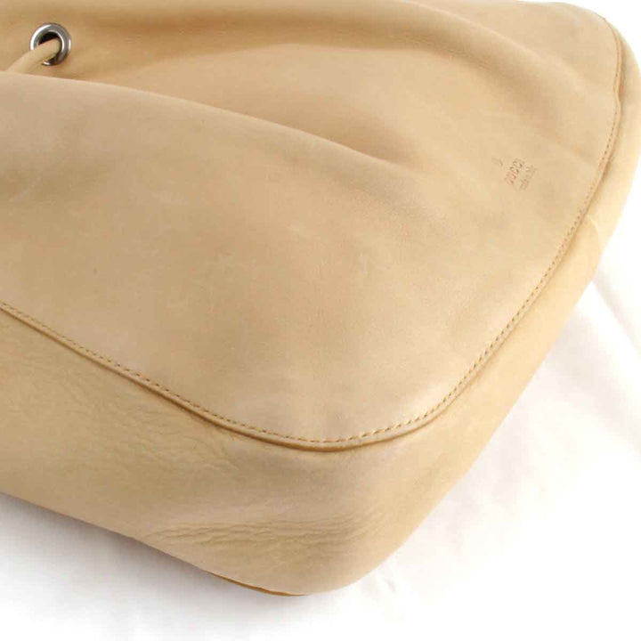 『USED』 
GUCCI グッチ 
 0013748 001998 ショルダーバッグ 
レザー ベージュ