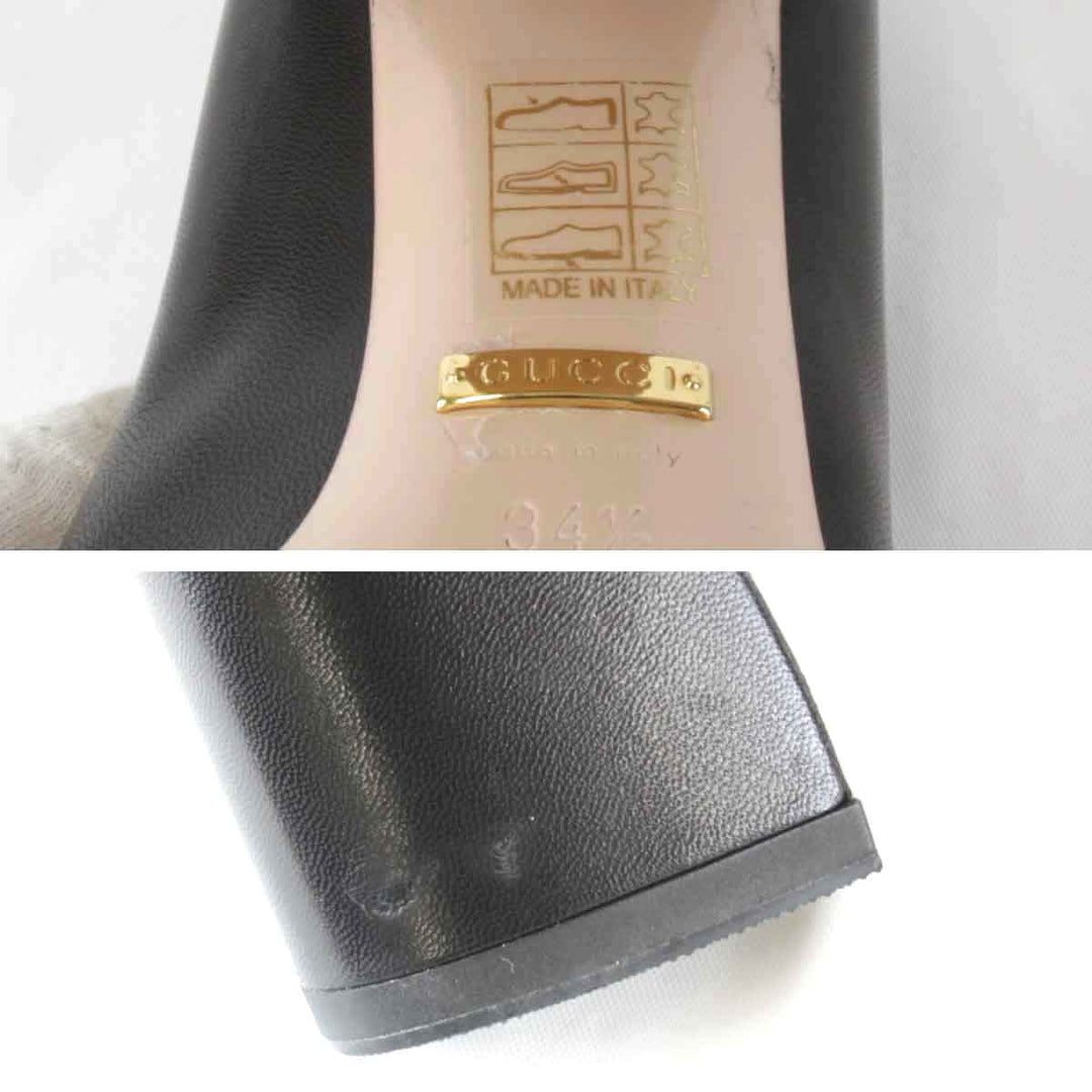 美品『USED』 
GUCCI グッチ 
 シェリーラインパンプス 34 1/2 パンプス 
レザー ブラック