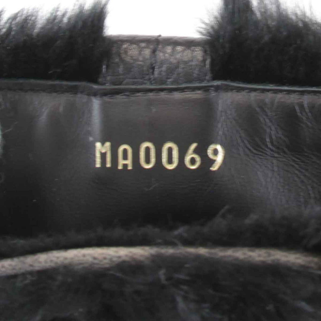 『USED』 
LOUIS VUITTON ルイ・ヴィトン 
 ファーブーツ  ブーツ 
レザー ブラック