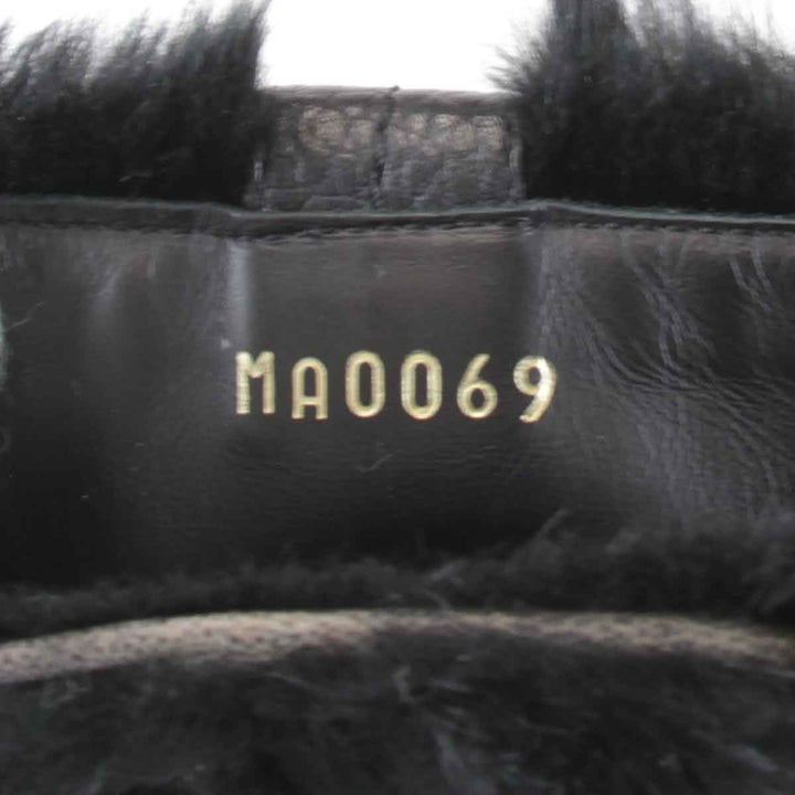『USED』 
LOUIS VUITTON ルイ・ヴィトン 
 ファーブーツ  ブーツ 
レザー ブラック