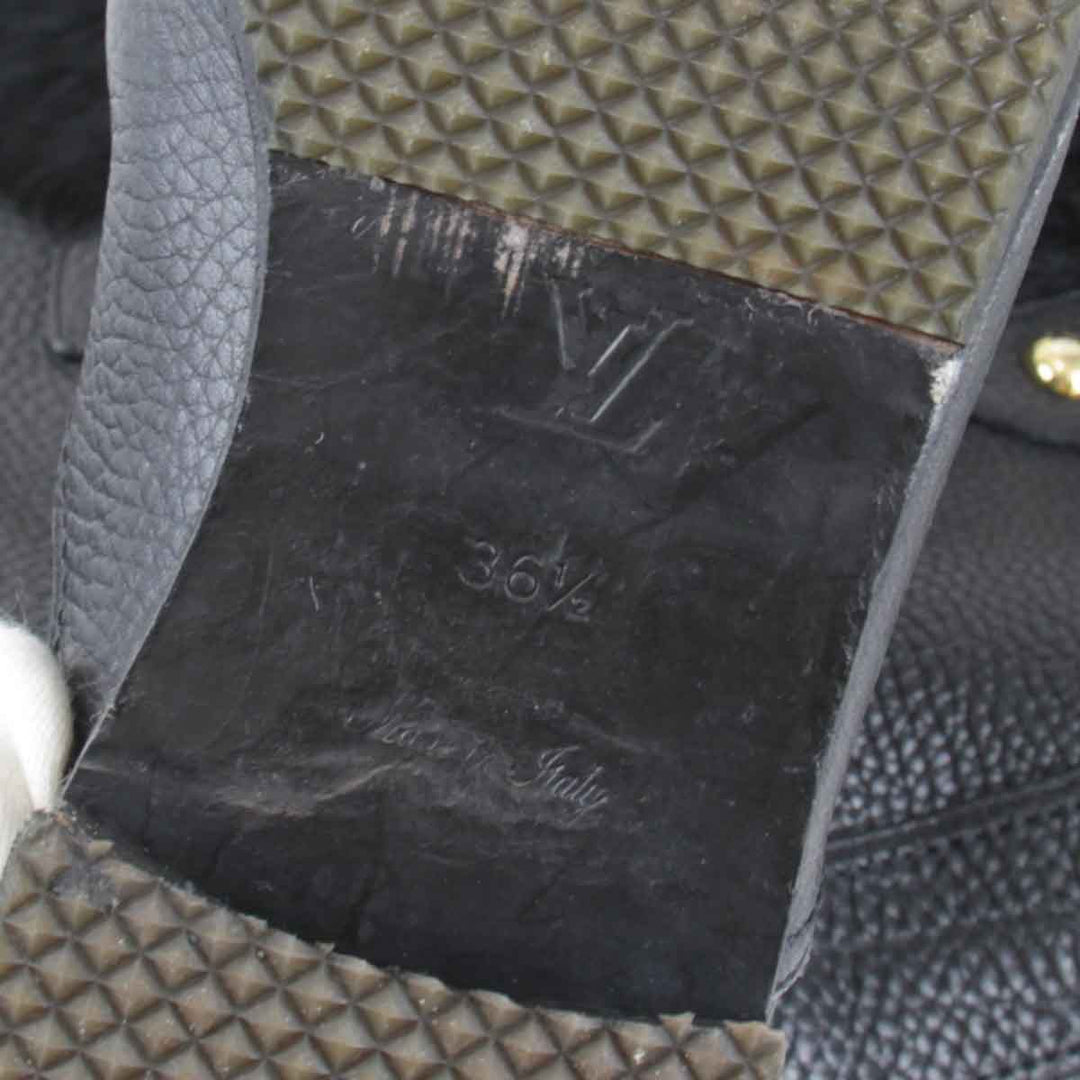 『USED』 
LOUIS VUITTON ルイ・ヴィトン 
 ファーブーツ  ブーツ 
レザー ブラック