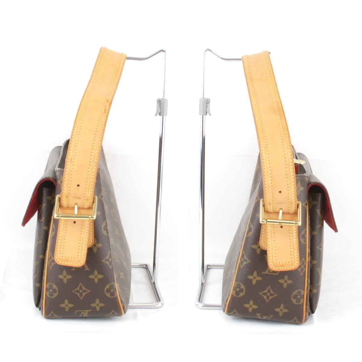 美品『USED』 
LOUIS VUITTON ルイ・ヴィトン 
 ヴィバ・シテGM M51163 ショルダーバッグ 
モノグラムキャンバス モノグラム