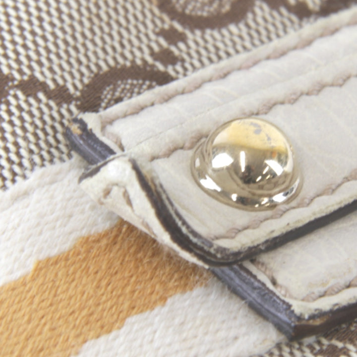 『USED』 
GUCCI グッチ 
 シェリーライン ミニハンドバッグ チャーム付き 139261・213048 ハンドバッグ 
GGキャンバス ベージュ
