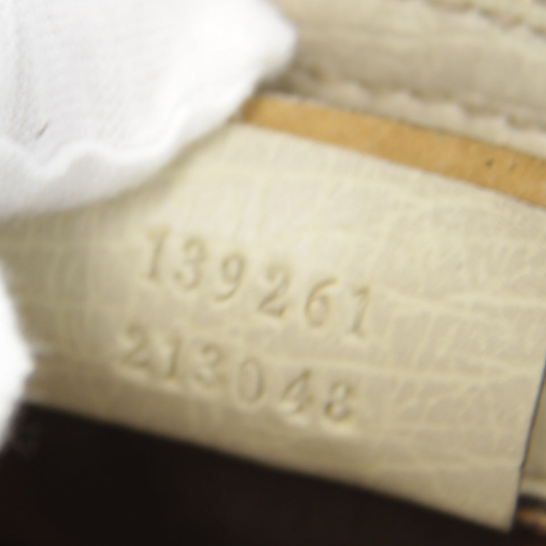 『USED』 
GUCCI グッチ 
 シェリーライン ミニハンドバッグ チャーム付き 139261・213048 ハンドバッグ 
GGキャンバス ベージュ