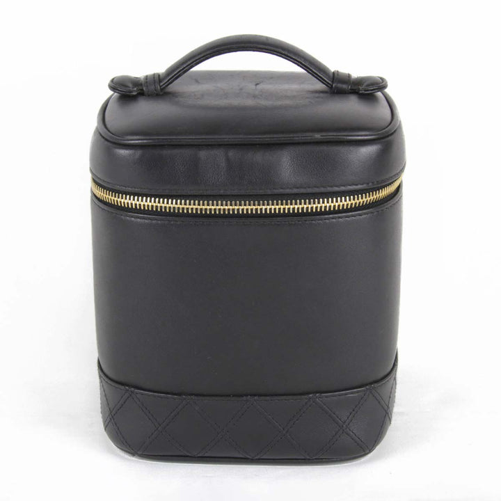 良品『USED』 
CHANEL シャネル 
 バニティバッグ 
レザー ブラック
