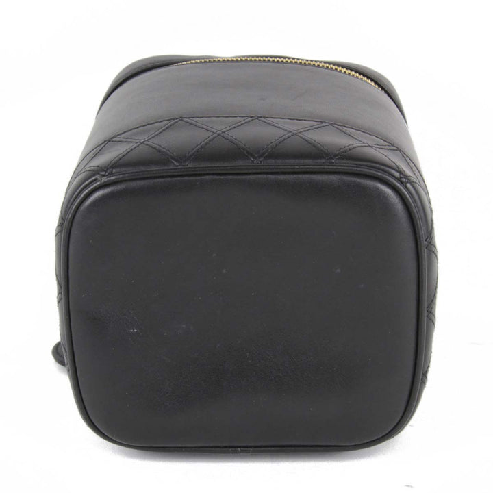 良品『USED』 
CHANEL シャネル 
 バニティバッグ 
レザー ブラック