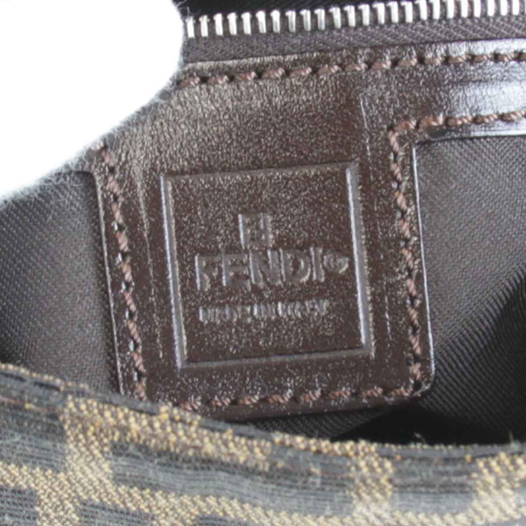 良品『USED』 
FENDI フェンディ 
 ズッカ マンマバケット ショルダーバッグ 
キャンバス ブラウン