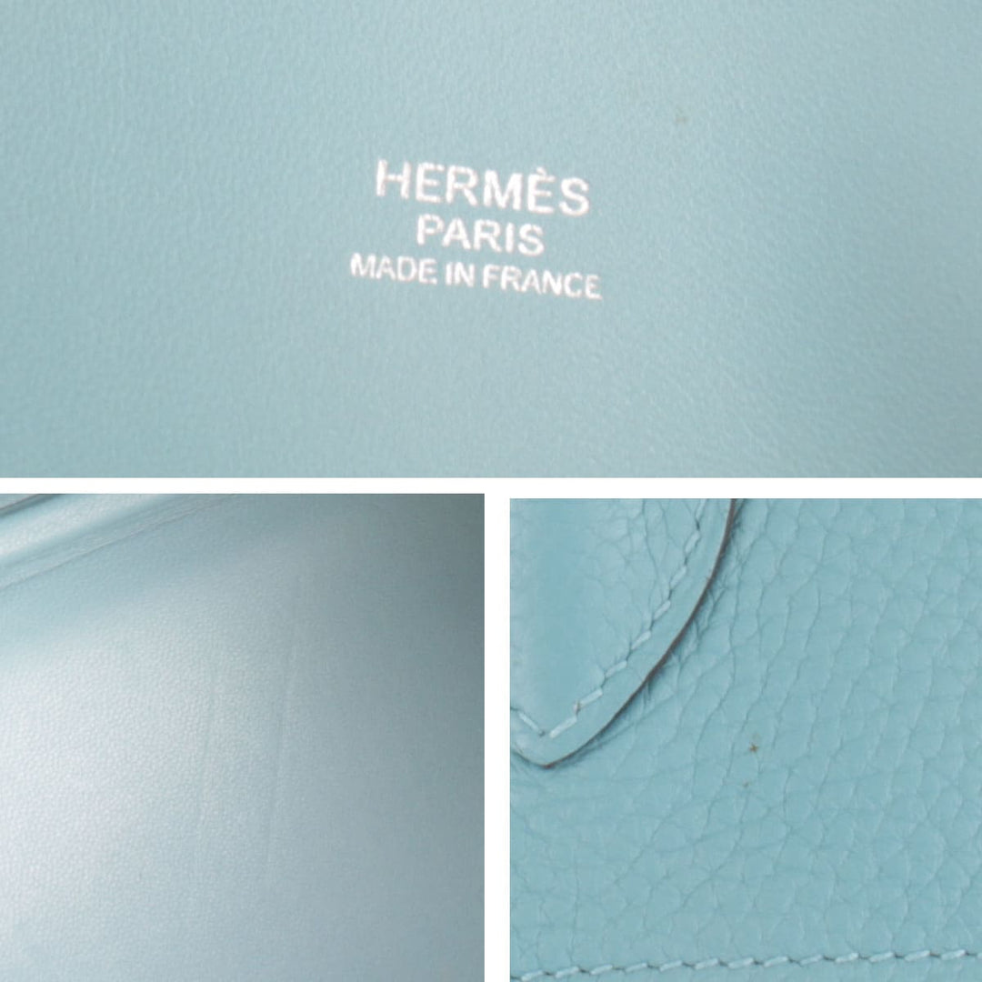 美品『USED』 
HERMES エルメス 
 ボリード ハンドバッグ 
トリヨンクレマンス ブルー