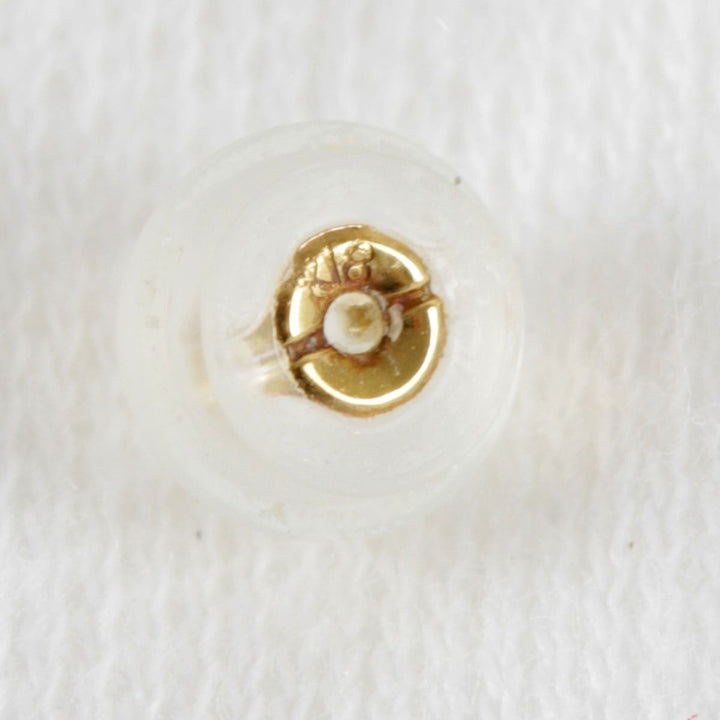 美品『USED』 K18 
 赤石ぶら下がり ピアス
 1.3g