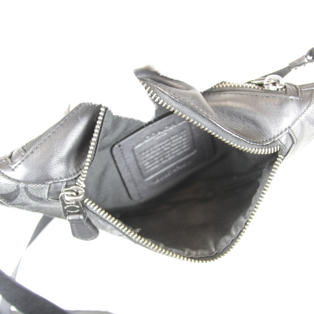 『USED』 
COACH コーチ 
 J1957-F84711 ボディバッグ 
レザー/キャンバス ブラック