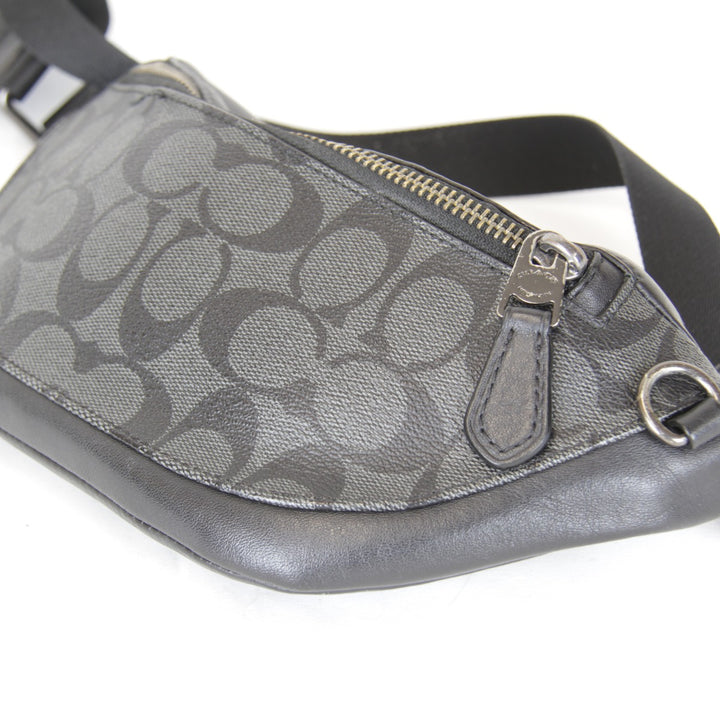 『USED』 
COACH コーチ 
 J1957-F84711 ボディバッグ 
レザー/キャンバス ブラック