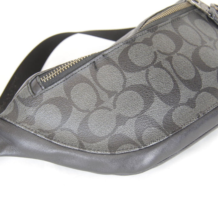 『USED』 
COACH コーチ 
 J1957-F84711 ボディバッグ 
レザー/キャンバス ブラック